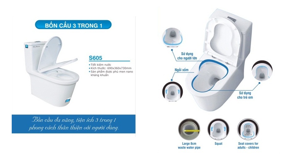Bồn cầu TICOSI S605